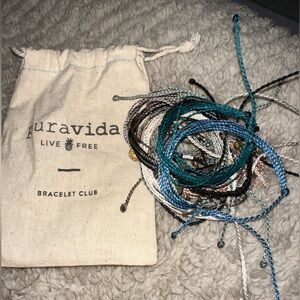 Set of 15 pura vida bracelets